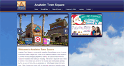 Desktop Screenshot of anaheimtownsquare.com
